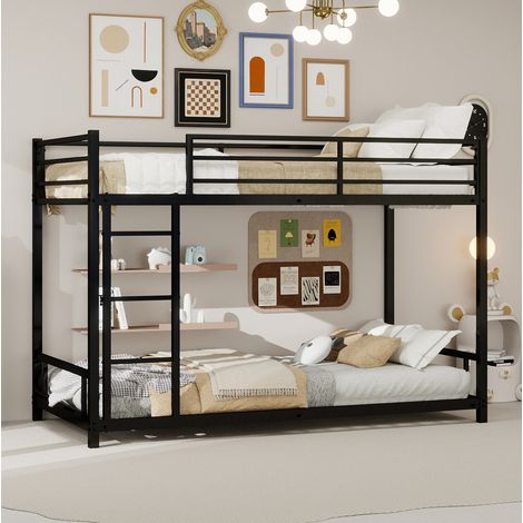 lit superposé adulte 90x190 métal noir gain de place OKMYHOME (1/5)