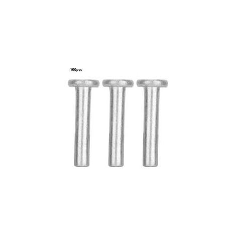Rivets aveugles en aluminium tête plate GB867 M4x25mm (100 pcs) – Fixation robuste diamètre 4mm pour assemblage métal, plastique et travaux de bricolage (1/5)