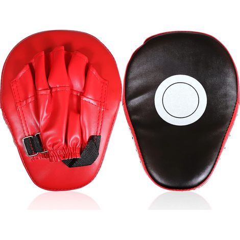 Gants de boxe incurvés pour la frappe, la cible d'entraînement et la précision, parfaits pour le kickboxing, le karaté, le muay thaï, le sparring, le dojo et les arts martiaux. Convient aux enfants, h (1/5)