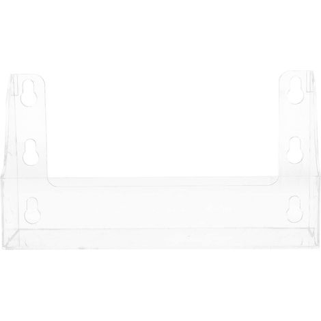 étagère de rangement transparente en acrylique avec cadre à ventouses pour réfrigérateur (4 supports à boissons) (1/5)