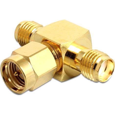 Delock sma jack  sma plug  sma jack t-shape