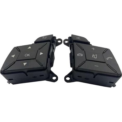 Ensemble de 2 boutons de commande au volant pour Mercedes-Benz W204, X204 et W212 (1/4)