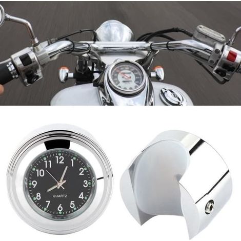 SABIR-Horloge de guidon de moto 7-8" (1/4)