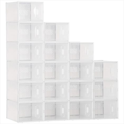 Bibliothèque de rangement 18 boîtes cubes modulables avec portes (1/5)
