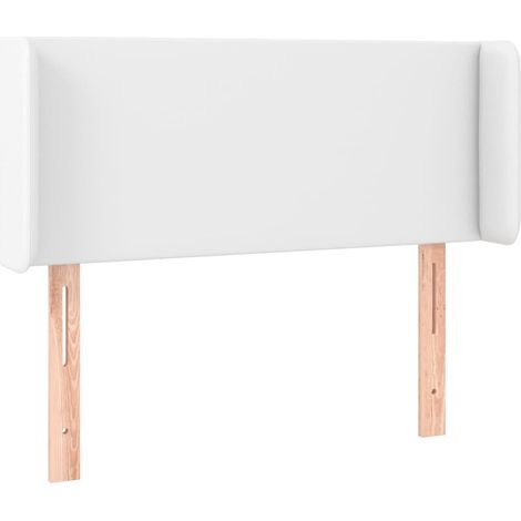 Cabecero accesorio para dormir mueble dormitorio con borde lateral 93 x 16 x 78/88 cm blanco sintético TDL0205766