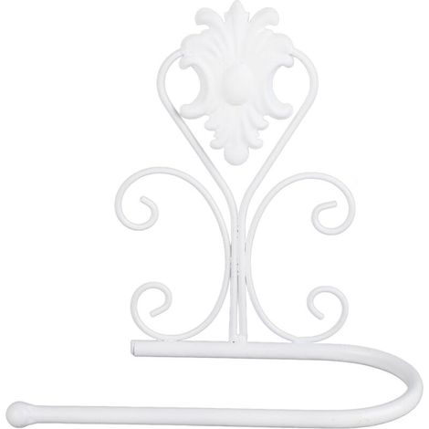 Wandmontierter Papierhandtuchhalter für Küche und Bad (weiß) (1/5)