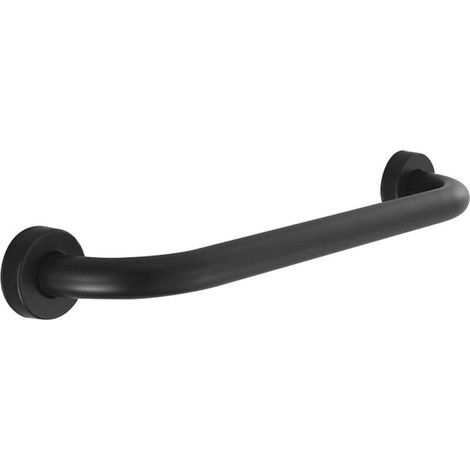Toilet grab bar, stainless steel grab bar, bathtub handle, wall-mounted towel rack, bathroom bathtub handle, black (40cm) (1/4)