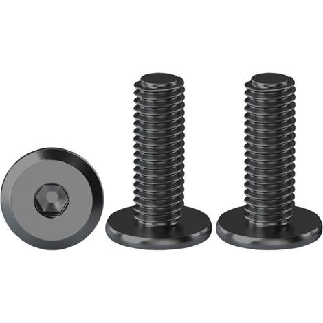 Vis à tête plate à six pans creux, lot de 20 vis cylindriques hexagonales M6 x 16 mm en acier inoxydable (1/5)