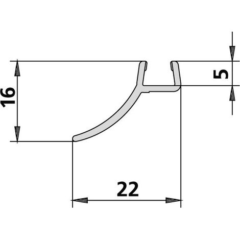 Kermi 6051855 LOFT XD Stabilisation noir