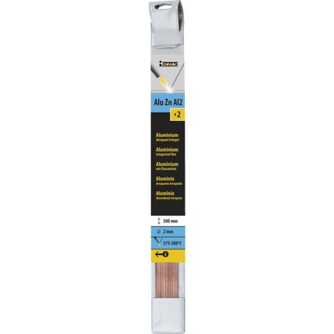 Etui de 2 baguettes de soudure aluminium Ø 2 mm, GYS