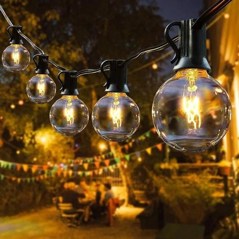 Guirlande Lumineuse - ZGEER - LED - Blanc chaud - 10 ampoules - Etanche à Piles (1/4)
