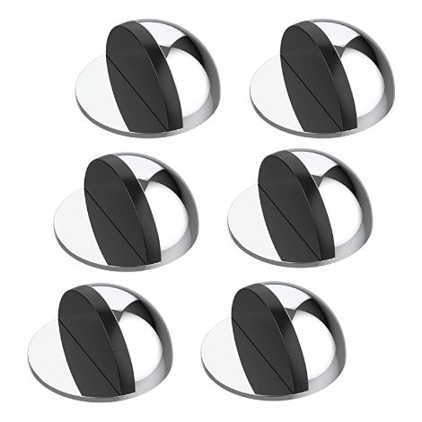 Butée de porte en acier inoxydable, 6 pièces, sans perçage (1/5)