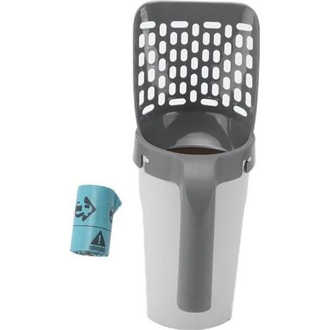 Pelle litiere chat lapin avec support ramasse crotte reservoir fine fermé grande taille ouverture dessus poubelle voyage En Stock (1/4)