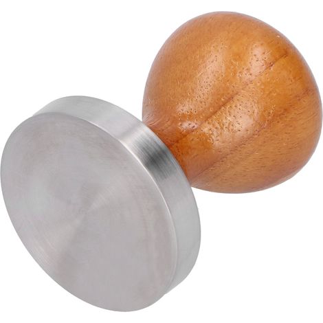 58 mm Edelstahl-Kaffeetamper mit Holzgriff, Barista-Zubehör für Espresso (1/5)