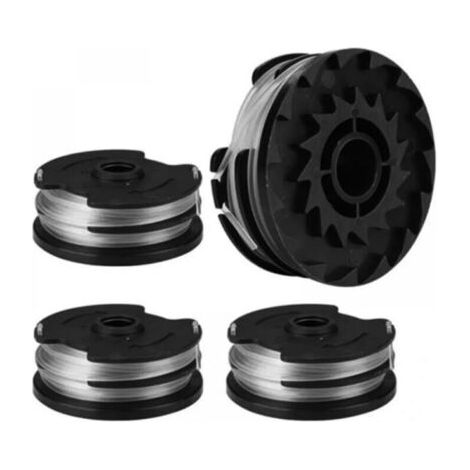 Lot de 4 bobines de fil de rechange pour coupe-bordure LIDL Parkside PRTA 20-Li A1, B2, C3, PRT 550 A1, A3, PRT 300 A1 (1/4)