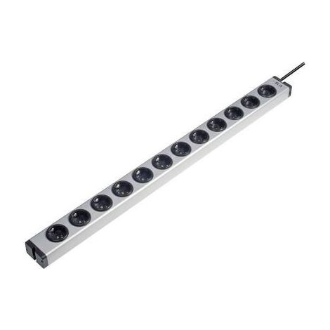 Ehmann 0600x00122031 Multipresa 12 scomparti Alluminio Schuko 1 pz. (1/2)