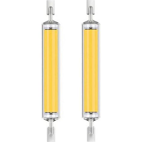 Set of 2 lamps LED horizontales to double base - 118 mm, 20 W - 220 V, light white hot (1/5)