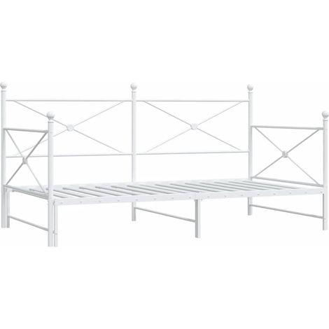 Maison Exclusive - Divano Letto Estraibile senza Materasso 100x190 cm in Acciaio