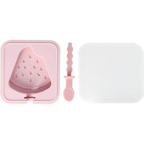 Moules à glace réutilisables en silicone, empilables, DIY, avec couvercle et bâtonnets, pour crème glacée, pastèque, gâteaux glacés, outils de cuisine. Lot de 6.