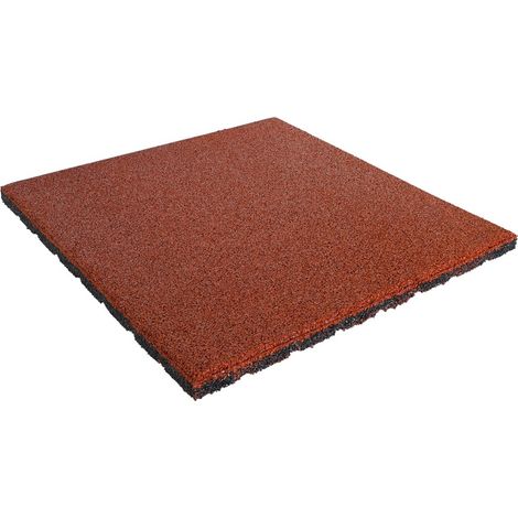 Rubber tegels 25 mm - 1 m2 (4 tegels van 50 x 50 cm) - Rood