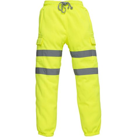 Pantalon de jogging haute visibilité Yoko CARGO Jaune Fluo M