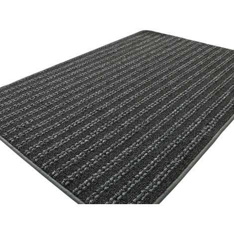 Zerbino Tappeto Ingresso Antiscivolo Antracite Nero 60x90 cm (1/5)