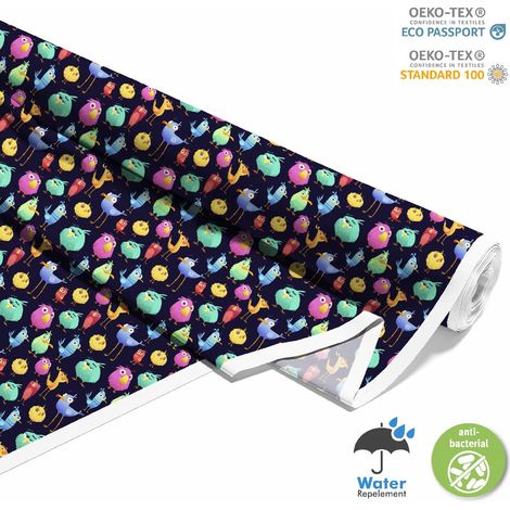 TESSUTI DECORATIVI PER ESTERNI OXFORD - Motivo uccelli colorati I DX253 (1/5)
