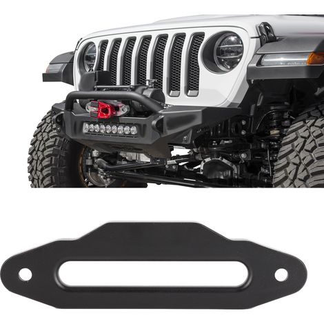 Aluminium-Kabelführungsanschlag für Seilwinde, Kabelstopper, Seilwinde für Geländewagen, Seilwindenzubehör für Nylonseil (Lochabstand 254 mm) (1/5)