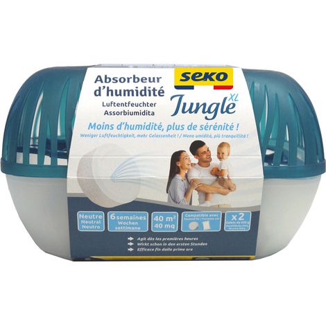 Absorbeur D'humidité Xl Jungle + 2 Galets De 450 G Parfum Neutre Absorbeur D'humidité Xl Jungle + 2 Galets De 450 G Parfum Neutr
