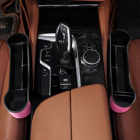 (Exklusiv für Südostasien) Aufbewahrungsbox kompatibel mit BMW 5er, 3er, 7er, X1, X2, X3 und X5. Zubehör zur Innenraumgestaltung für BMW [Pink] (1 Stück) (1/2)