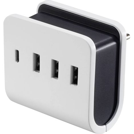 VOLTCRAFT UC-4ACX001 Chargeur USB 24 W intérieure Courant de sortie (max.) 4.8 A 4 x 1x USB-C®, 3x USB-A A416992 (1/5)