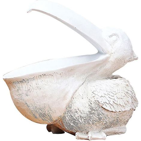 Figurine porte-clés toucan, statue de pélican, panier de rangement, animaux, oiseaux, forme blanche (1/5)