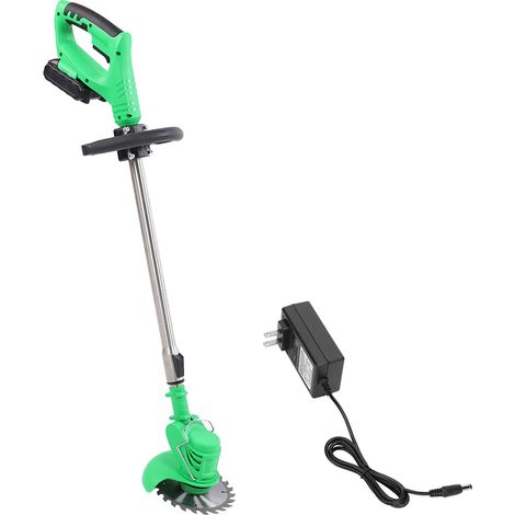 Tondeuse à gazon industrielle verte, coupe-herbes électrique lithium-ion pour jardin, outil sans fil AC100-240V prise US (1/5)