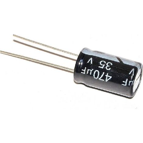 Condensateur électrolytique 470uf 35vdc 105Âºc Taille 10x17mm Radial 470mf35v/105/rd