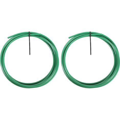 Ensemble de 2 rallonges de tuyau en cuivre conditionné, 4 m (13 po) de longueur, 3/8 po de diamètre, avec bande de cintrage intégrée (1/5)