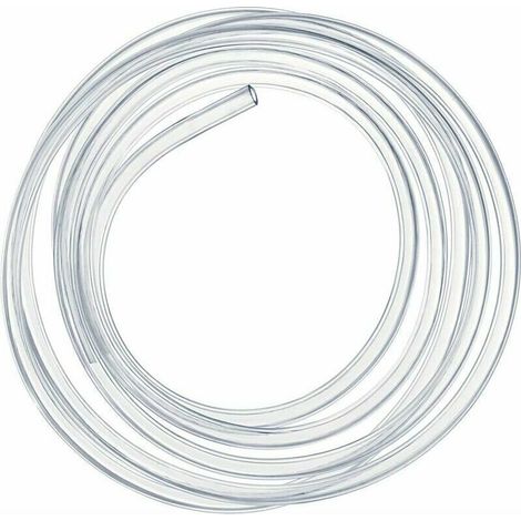Tuyau en PVC souple transparent de 2 mètres, flexible de pression de 16 × 20 mm. (1/4)