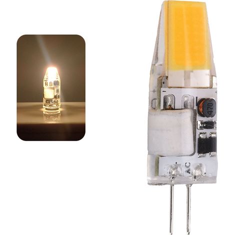 Ampoule LED COB G4 5W 600LM 12V AC/DC Blanc Chaud 2700K-3100K pour Lustre et Plafonnier