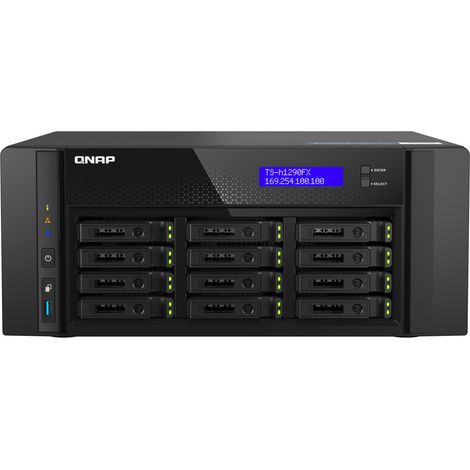 QNAP TS-h1290FX NAS Tower Ethernet/LAN Noir 7302P (1/5)