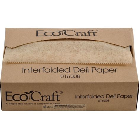 Papier ingraissable kraft 20,6 x 27 cm en distributeur - 12 x 500 unités - Betik