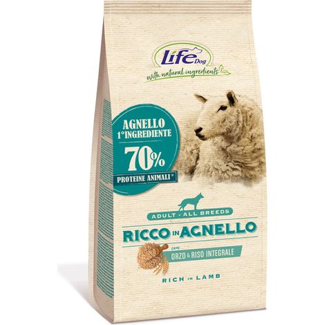 Life Natural Cane 12 kg Agnello