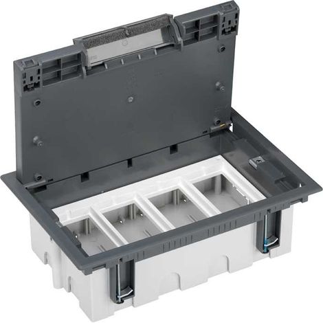 Caja suelo 90mm 4 módulos gris SIMON 52050104-035