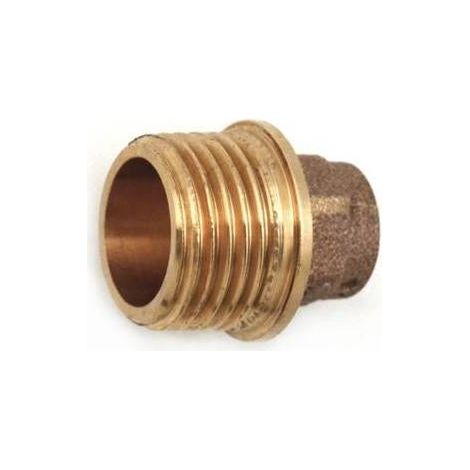 NIPPLE BRONZO DIRITTO M. A SALDARE 3/4 x 28