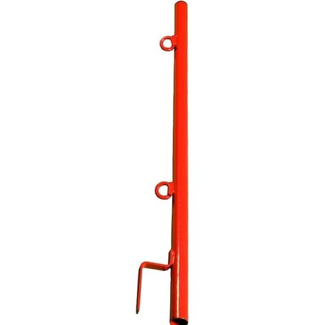 Potelet à anneau peint pour garde-corps 2 positions - Ø 40 mm