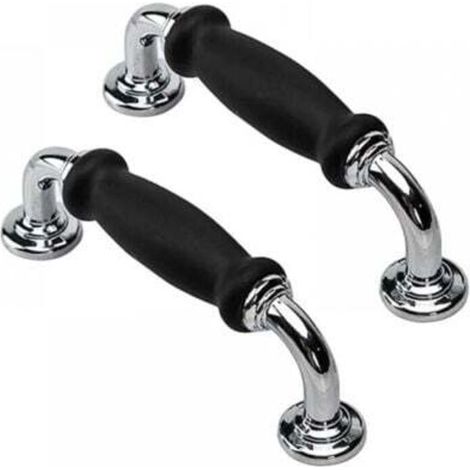 96mm Hole Spacing, 2 Pieces, Black Vintage Door Knobs, Cupboard Door Handles, Cabinet Drawer Pulls, Furniture Doors for Kitchen Cupboards, Pull Knobs, Wardrobe (1/4)