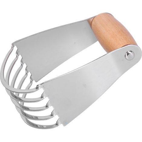 Coupe-pâte mélangeur - Acier inoxydable, qualité professionnelle, lames robustes, couleur bûche