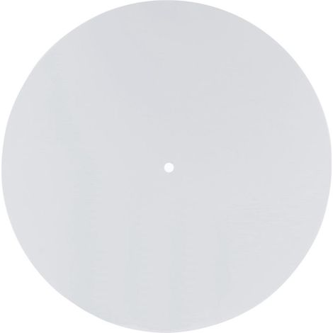 Tapis de platine vinyle en acrylique blanc, réduisant l'électricité statique, la poussière et le bruit. (1/5)