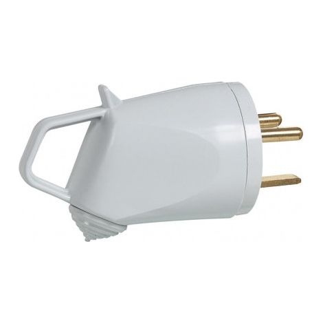 Legrand 055632 2P+T 20A 380V Male Electrical Plug - Angled with Flat Ground Pin