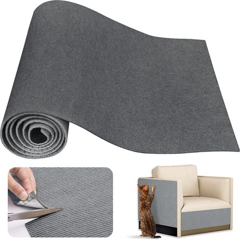 1 tapis griffoir, adhésif, protection meubles, tissu non tissé, polyester, pour canapé mur diy (1/5)