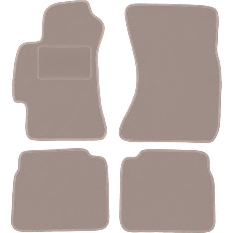 Beige Veloursmatten für: Subaru Outback III Kombi, Limousine (2003-2009)