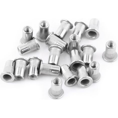 Écrou Rivet Fileté Tête Plate M3 Inox Insert Nutsert Vis Acier Inoxydable Fixation Tôle (1/2)